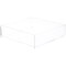 Plymor Clear Acrylic Square Open Top Merchandise Display Tray